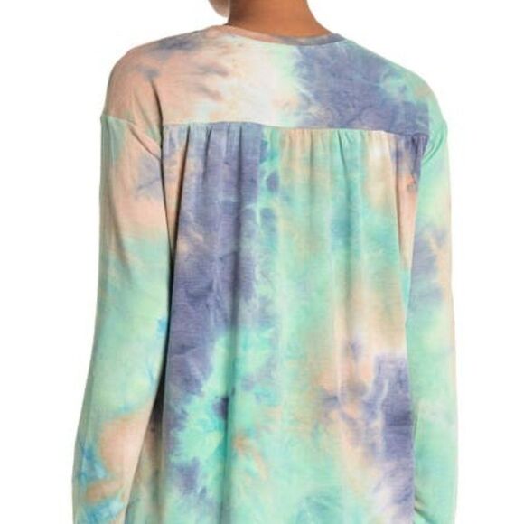 WHITE WILLOW Hi-Lo Pullover Tie-Dye Long Sleeve M - Picture 3 of 3